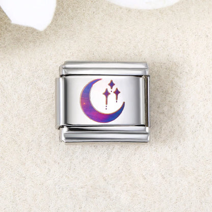 UV Laser Italian Charm Link 456