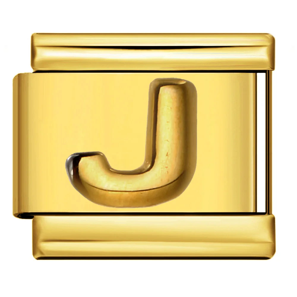 Gold Color 26 English Letters 336