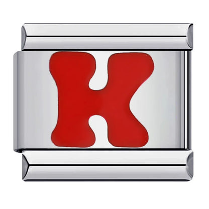 Red Color 26 English Letters 016