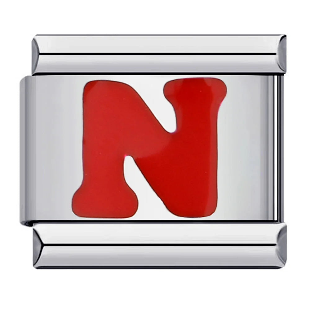 Red Color 26 English Letters 016