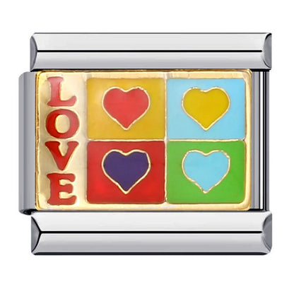 Rainbow Italian Charm Links 151