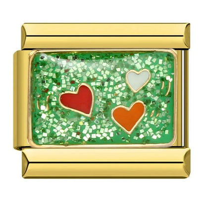Gold Color Italian Charm Link 381