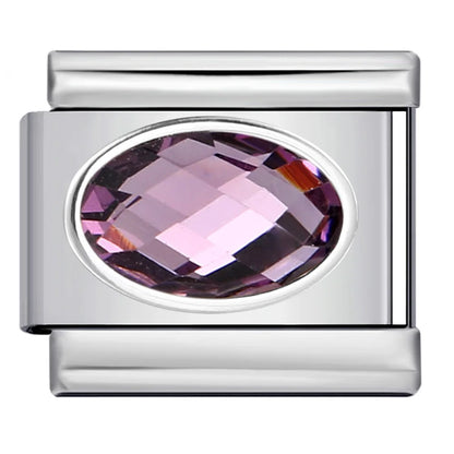 Purple Number 0-9 Italian Charm 284
