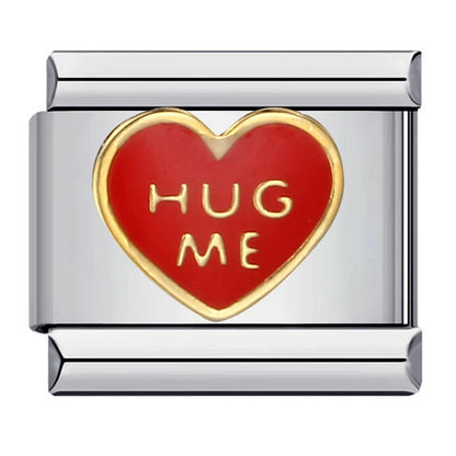 Love Heart Italian Charm Links 080