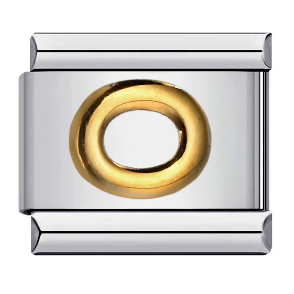 Gold Color 26 English Letters 007