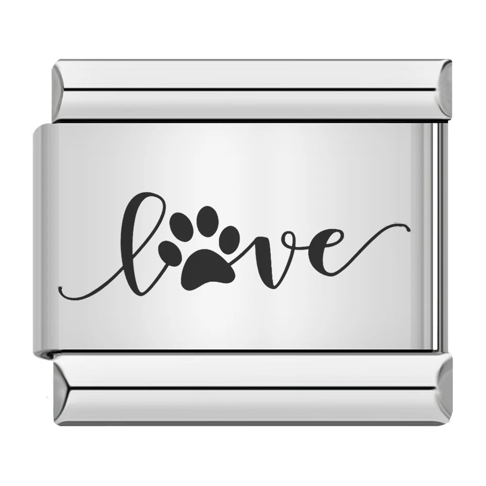 Laser Italian Charm Links 052