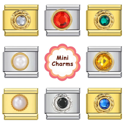 Round Italian Charm Links 118