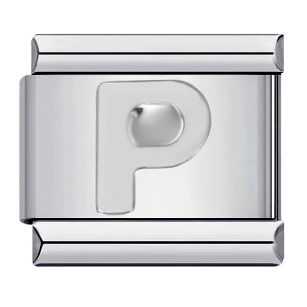 Silver Color 26 English Letters 125