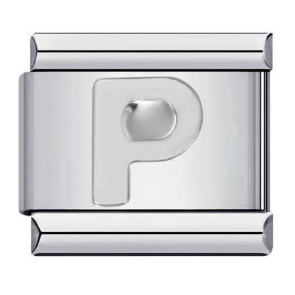 Silver Color 26 English Letters 125