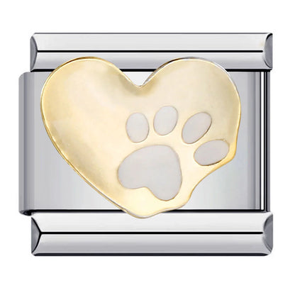 Paw Print Italian Charm 579