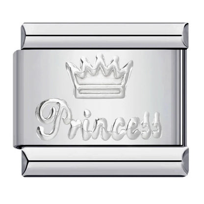 Crown Italian Charm Link 308