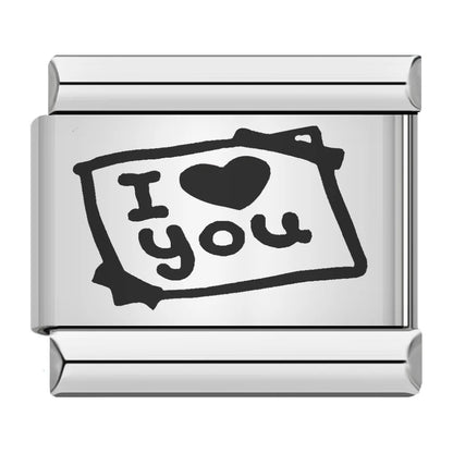 Laser Italian Charm Links 038