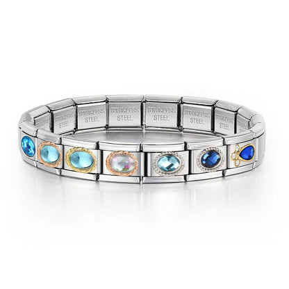 Blue Italian Charm Link 402