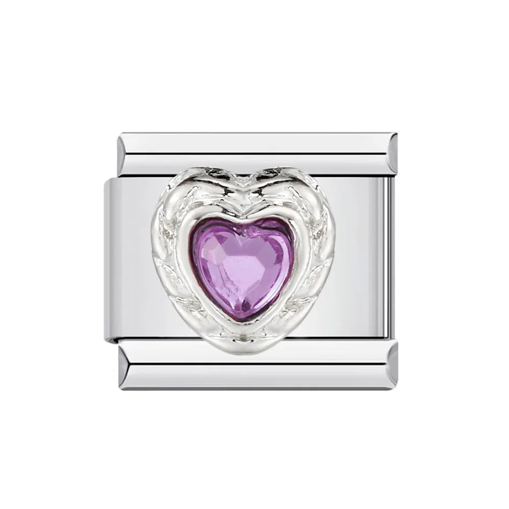 Purple Italian Charm Link 170