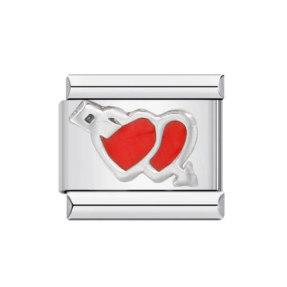 Heart Italian Charm Links 027