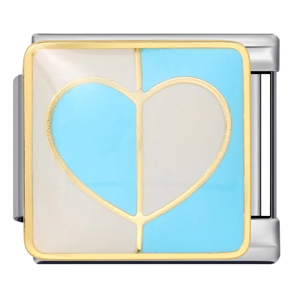 Blue Italian Charm Link 305