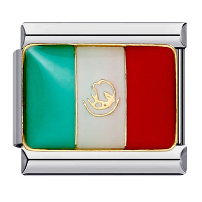 National Flag Italian Charm Links 068