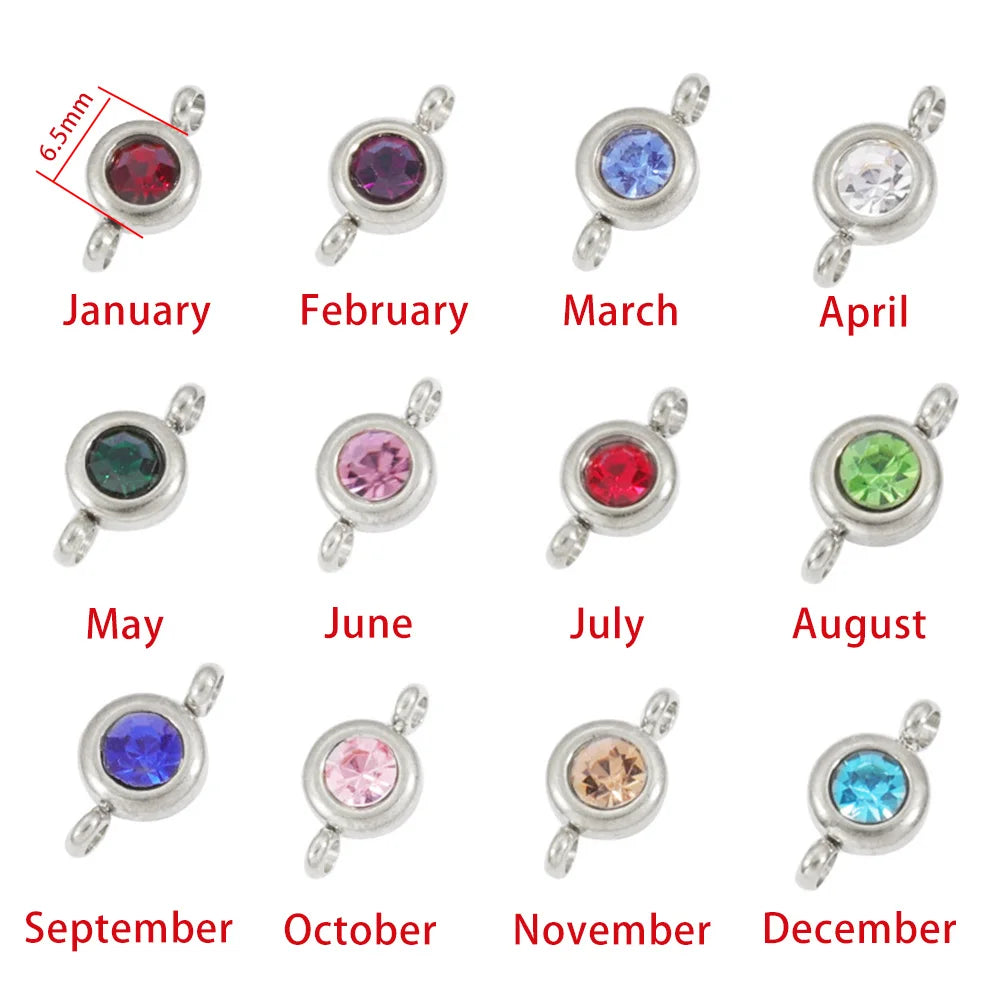 Birthstone Chain Italian Charm 496