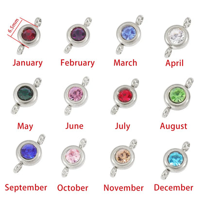 Birthstone Chain Italian Charm 496