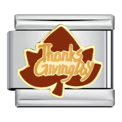 Thanksgiving Italian Charm Link 188