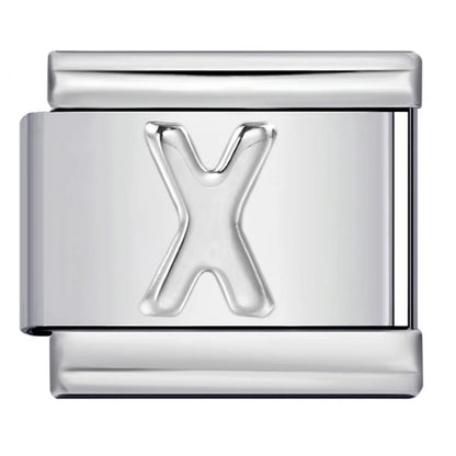 Silver Color 26 English Letters 134