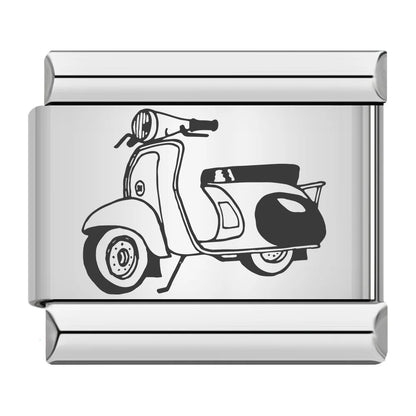 Laser Italian Charm Links 047