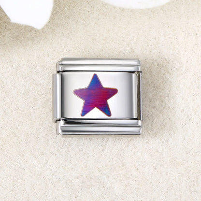 UV Laser Italian Charm Link 456