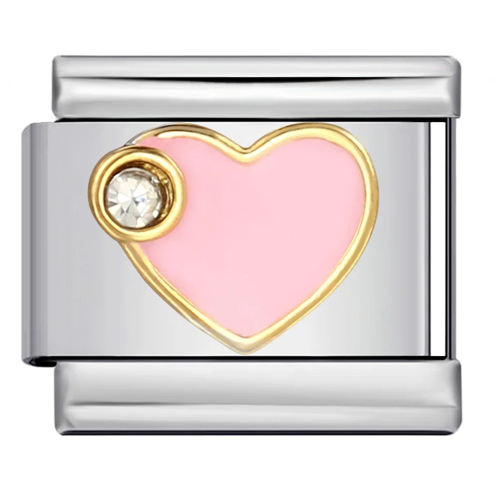 Heart Italian Charm Links 159