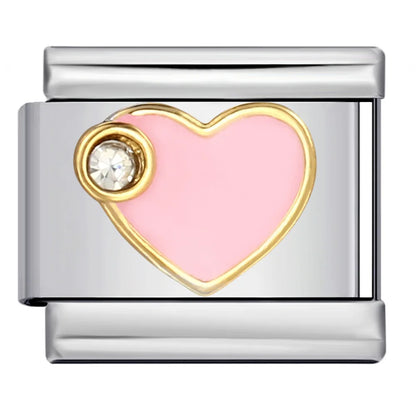 Heart Italian Charm Links 159