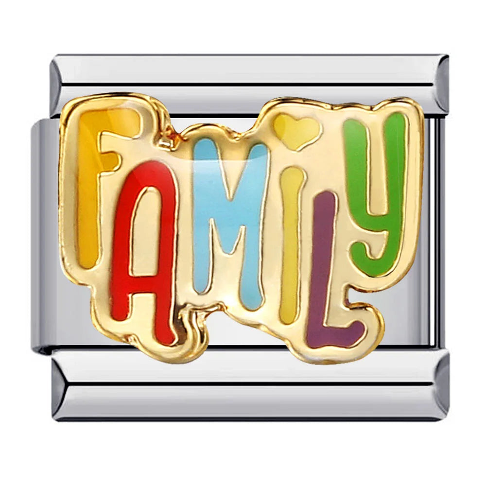 Words Italian Charm Link 328