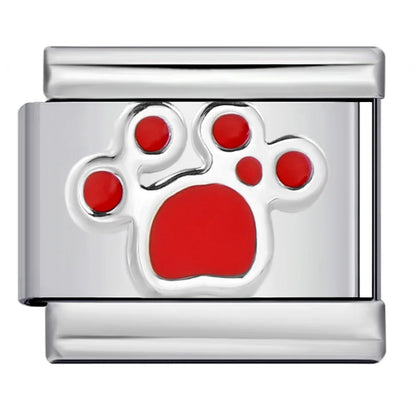 Paw Print Italian Charm 316
