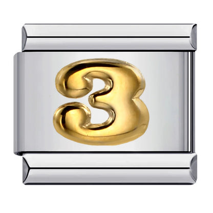 0-9 Number Italian Charm Links 069