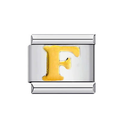 Gold Color 26 English Letters 014