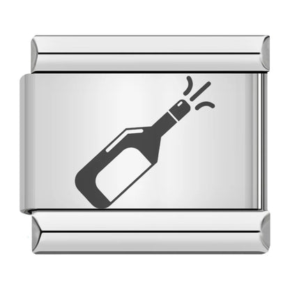 Laser Engrave Italian Charm Links 005