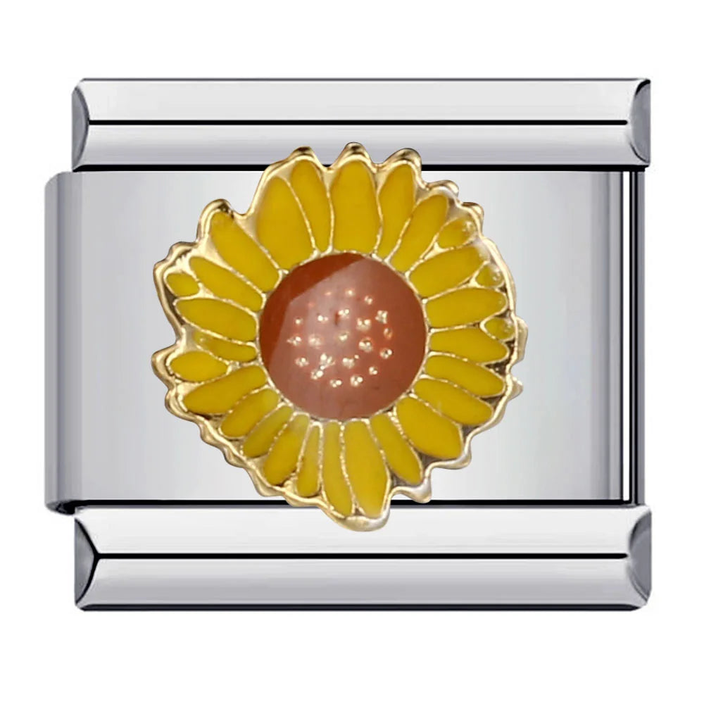 Flower Italian Charm Links 141