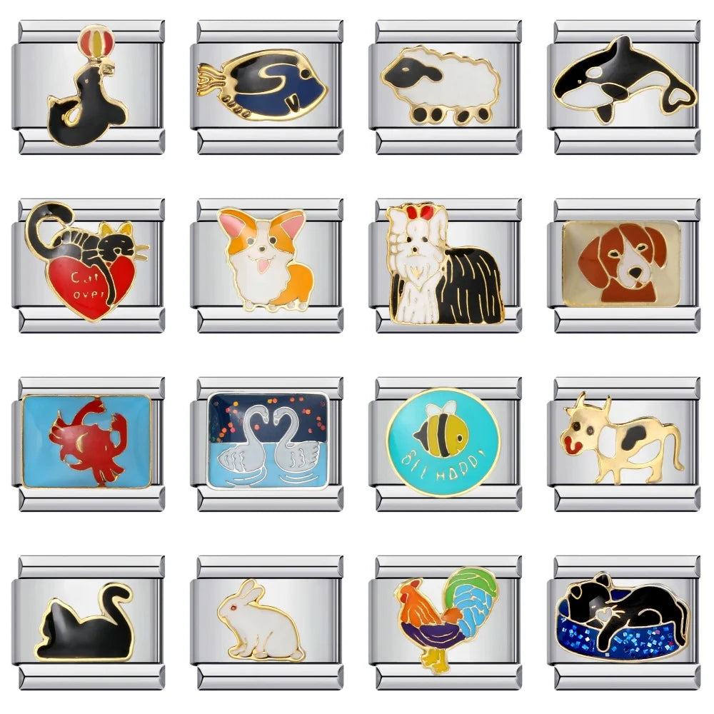 Animal Italian Charm Links 117