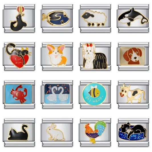 Animal Italian Charm Links 117