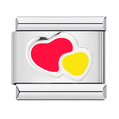 Heart Italian Charms Links 447