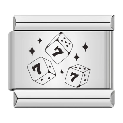 Laser Italian Charm Links 116