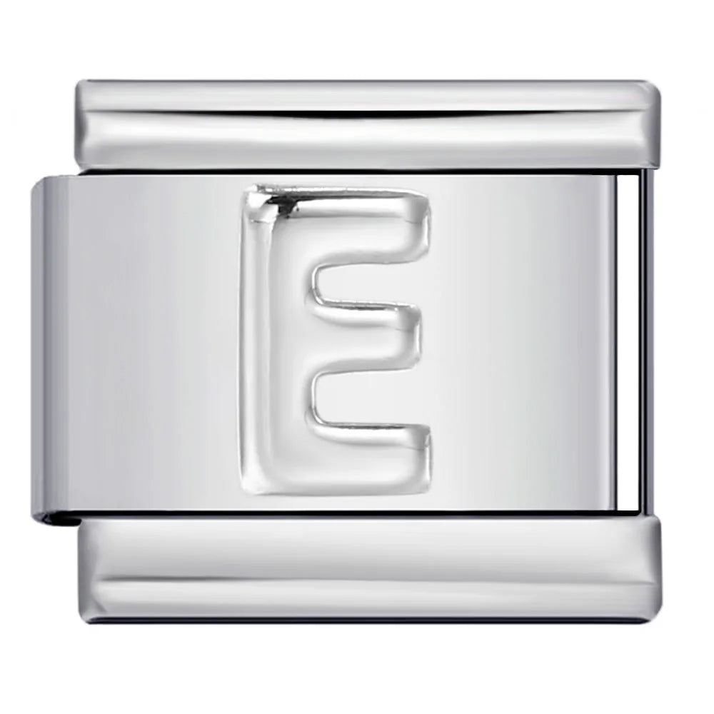 Silver Color 26 English Letters 134