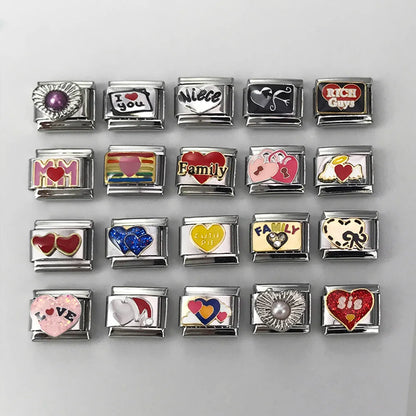 Rainbow Italian Charm Links 086