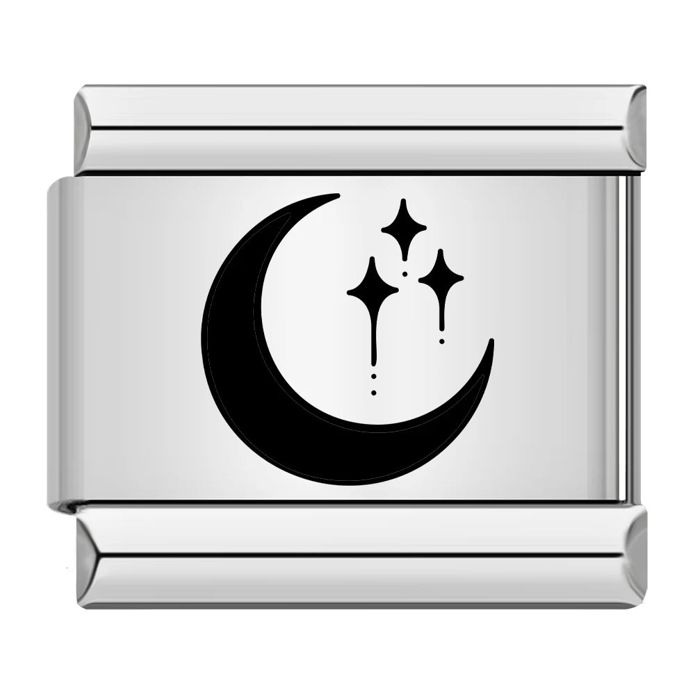Laser Italian Charm Links 112
