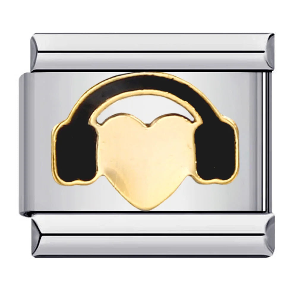 Heart Italian Charm Link 331