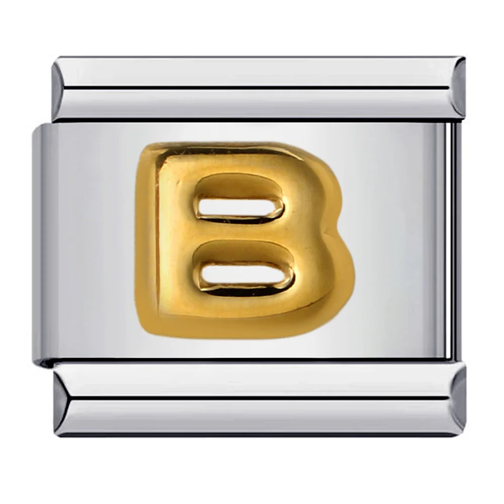 Gold Color 26 English Letters 007