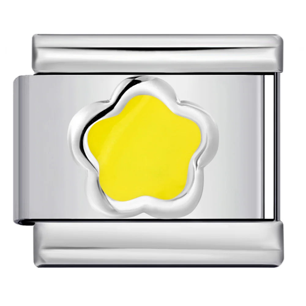 Flower Italian Charm Link 480