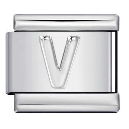 Silver Color 26 English Letters 134