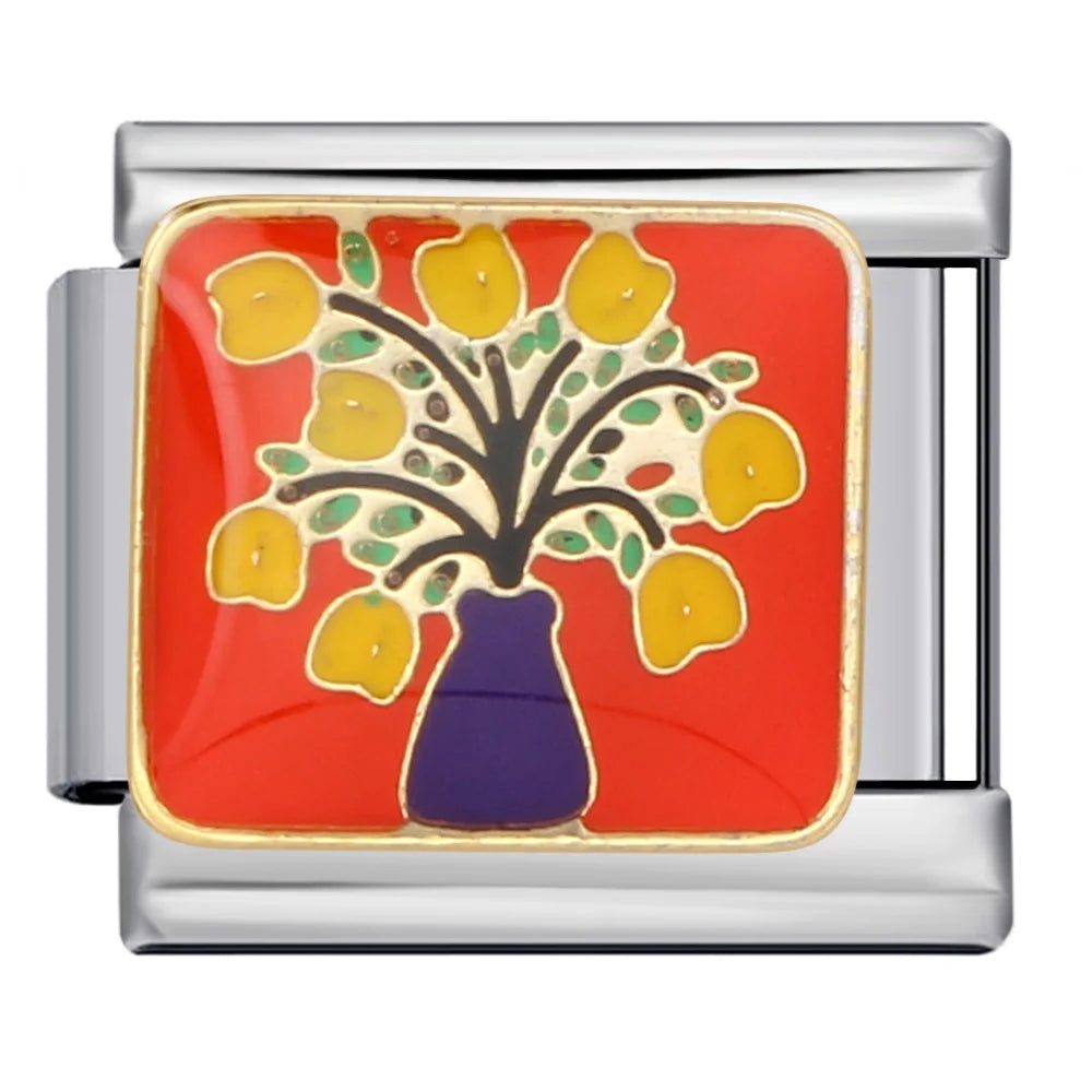 Flower Italian Charm Link 229
