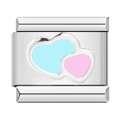 Heart Italian Charms Links 447