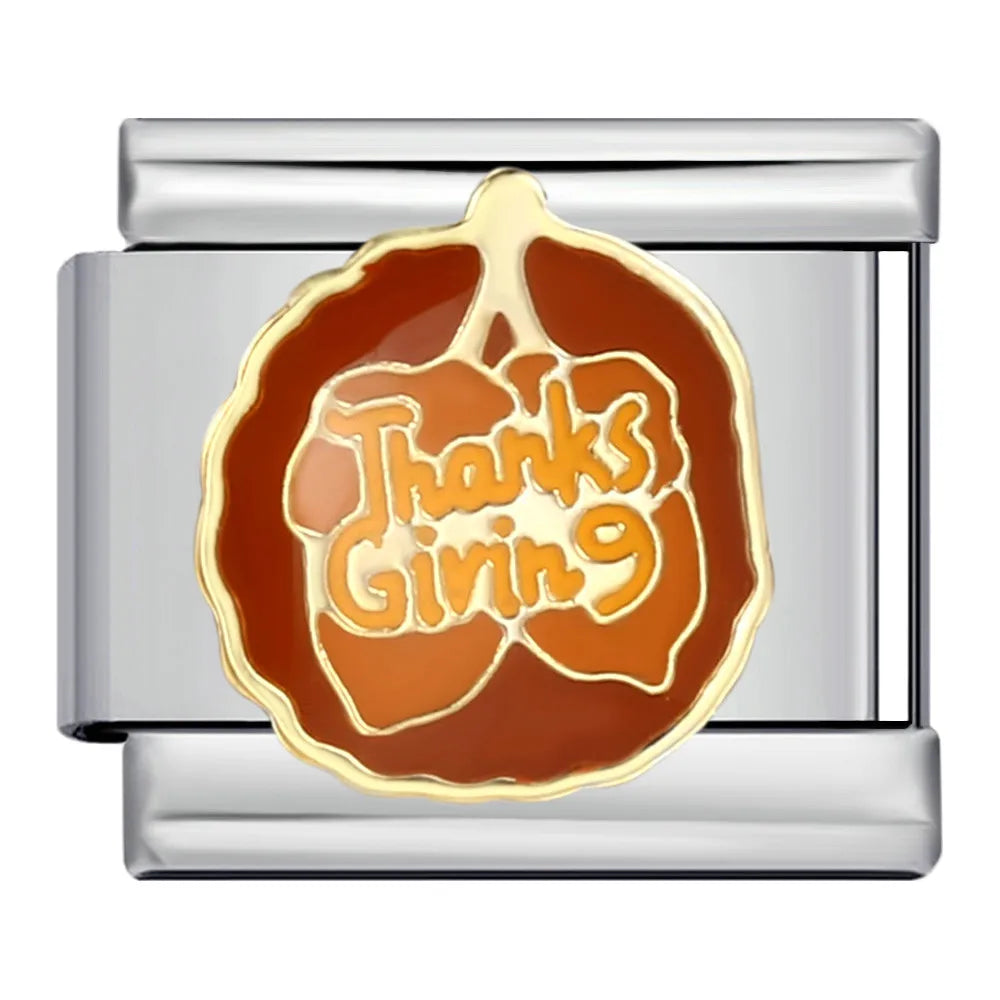 Thanksgiving Italian Charm Link 188