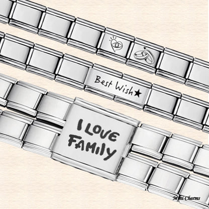 Customized Laser Italian Charm 508